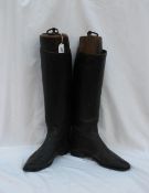 A pair of Slade black leather riding boots,