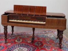 A Collard & Collard mahogany square piano,