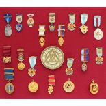 A collection of Masonic jewels relating to the South Wales Eastern Division,