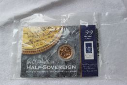 An Elizabeth II gold bullion half sovereign,