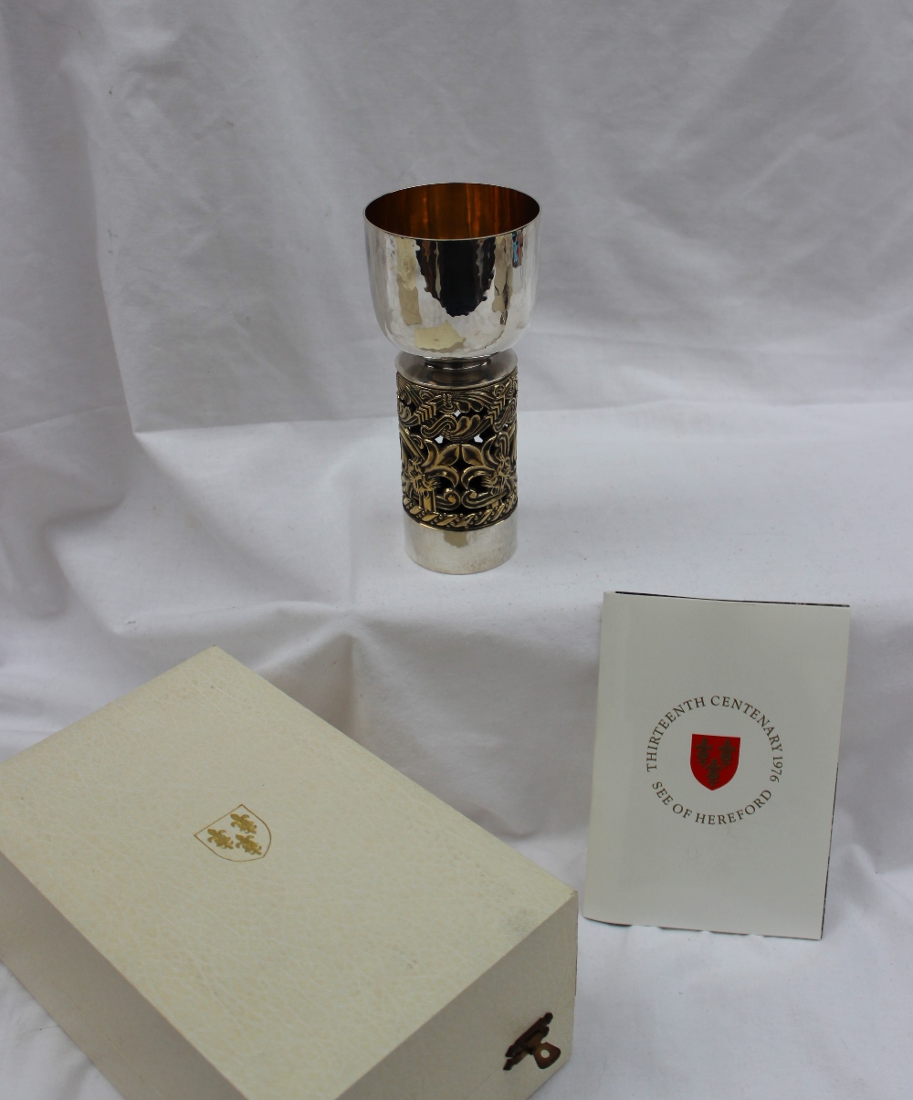 An Elizabeth II silver and silver gilt limited edition commemorative goblet "Made by order of the - Image 2 of 10
