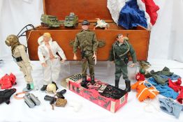 A Palitoy Action Man 'Commander', boxed, 1967 together with two other Action Man figures,
