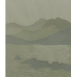 After Gwyn Roberts A mountainous landscape A limited edition print No.