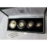 A 1997 silver proof Britannia coin collection, including £2, £1, 50p, 20p,