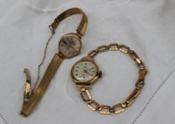 A 9ct yellow gold Lady's Avia wristwatch,