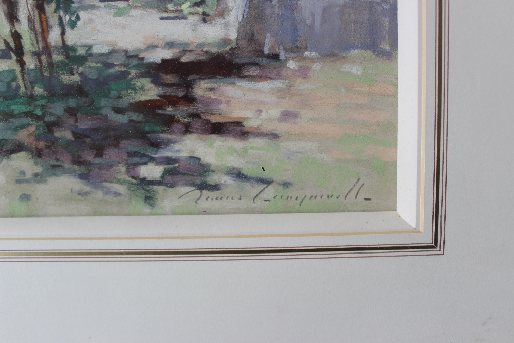 James Longueville The Little stream, St Guilhem-Le-Desert Pastel Signed 39. - Image 3 of 4