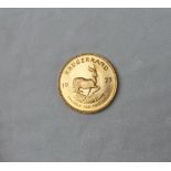 A South African 1975 gold Krugerrand