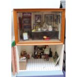 Dolls House - A general store interior, with a counter, tin cans, store keeper,