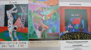 After David Hockney (born 1937) Harlequin from Parade A metropolitan opera New York 1981 poster 96.