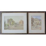 E J Maybery The Hanbury Arms, Caerleon Watercolour Signed and inscribed 26.