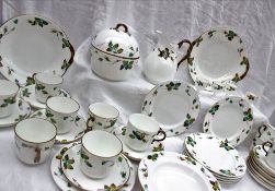 A 19th century porcelain part tea and dinner service,