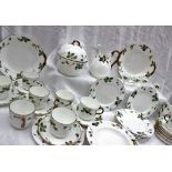 A 19th century porcelain part tea and dinner service,