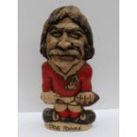 A John Hughes pottery Grogg of Steve Fenwick, in a red Welsh jersey, No.