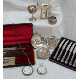 A late Victorian silver open faced pocket watch,