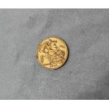 A George V gold half Sovereign dated 1911