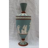 A Bates Walker & Co terracotta vase,