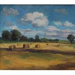 Alison Rylands Summer hay bales,