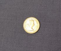 An Elizabeth II gold Sovereign dated 1964