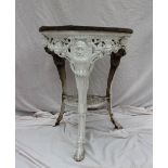 A 19th century cast iron pub table,