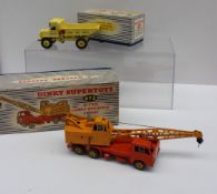 Dinky Supertoys - A No.972 20-ton lorry-mounted crane "Coles" (boxed) together with a No.