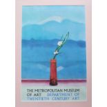 After David Hockney (Born 1937) Mount Fuji and Flowers "The Metropolitan museum of Art,
