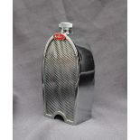 A Bugatti Ruddspeed type chrome plated decanter in the form of a radiator grille,