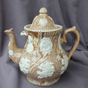 Of Earl Grey interest: A large early 19th century agate ware type pottery teapot,