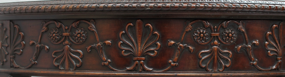 A 20th century mahogany 'D' shaped table, - Image 4 of 7