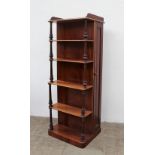 A Victorian mahogany whatnot cabinet,