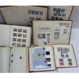 A collection of eight stamp albums containing 1829 covers, 1832 covers, two penny blue covers,