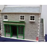 Dolls House - "O'Rourke's Post Office", the upstairs flat with a kitchen and sitting room,