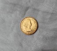 An Elizabeth II gold Sovereign dated 1959