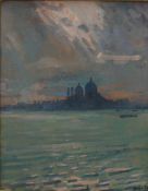Robert Brown 'Venice" Oil on board Signed and dated '92 24.5 x 19.