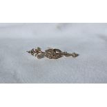 A diamond set brooch,