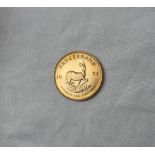 A 1974 gold South African Krugerrand