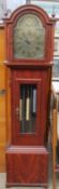 An E J Goodfellow of Wadebridge long case clock together with a replica of the sword of Charlemagne,