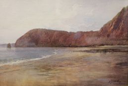 Arthur W Perry Sidmouth Watercolour Signed Together with other pictures