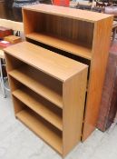 Two modern bookcases