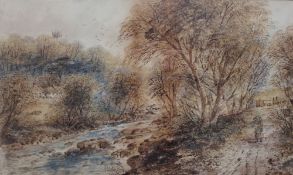 Stanley Herdman A pastoral scene Watercolour Together with Margaret Stow,
