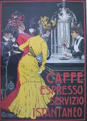 Veccanti Caffe Espresso servizio istantaneo A poster Together with a collection of reproduction