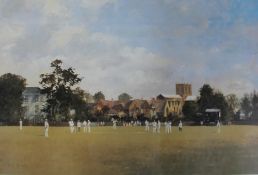 After Roy Perry Sherbourne A limited edition print Together with a collection of cricketing prints