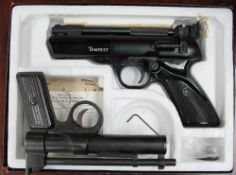 A Webley & Scott Ltd Tempest .22 air pistol, in a box together with a Webley Junior .