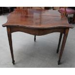 A 19th century mahogany tea table