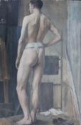 W Morel Competition Oil on canvas Signed verso Together with another nude study