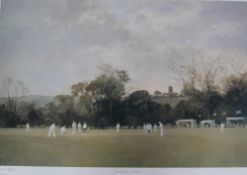 After Roy Perry Country Cricket An Artists proof Print Together with a collection of cricketing