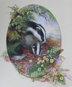 Glenda Roe Mother Love Watercolour Together with a collection of watercolours and prints by the