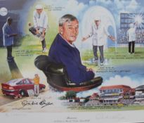 After Geoffrey T Wood Memories - A tribute to Dickie Bird A limited edition print Signed by the