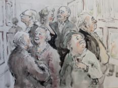 Barnsby The gallery viewing Watercolour Signed Together with other another by the same hand,
