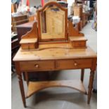 A 20th century pine dressing table