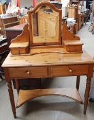 A 20th century pine dressing table